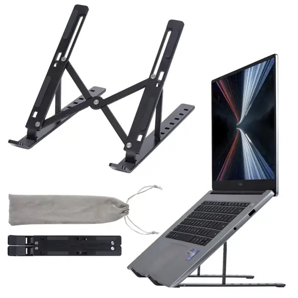 Aluminum Alloy Laptop Stand, 6-Speed Height Adjustable for MacBook Pro