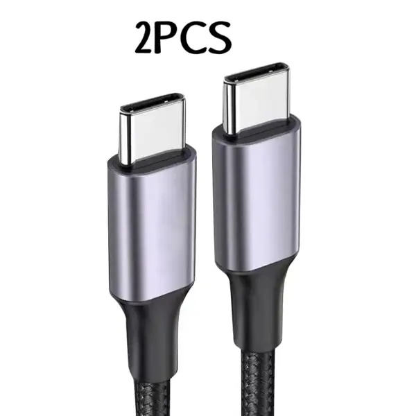 USB-C to USB-C Braided Charging Cable, 6.6 ft (2m) with Power Delivery