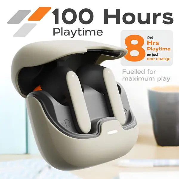 Bluetooth 5.4 Earbuds with ENC Dual Mics, Ultra-Low Latency for Gaming