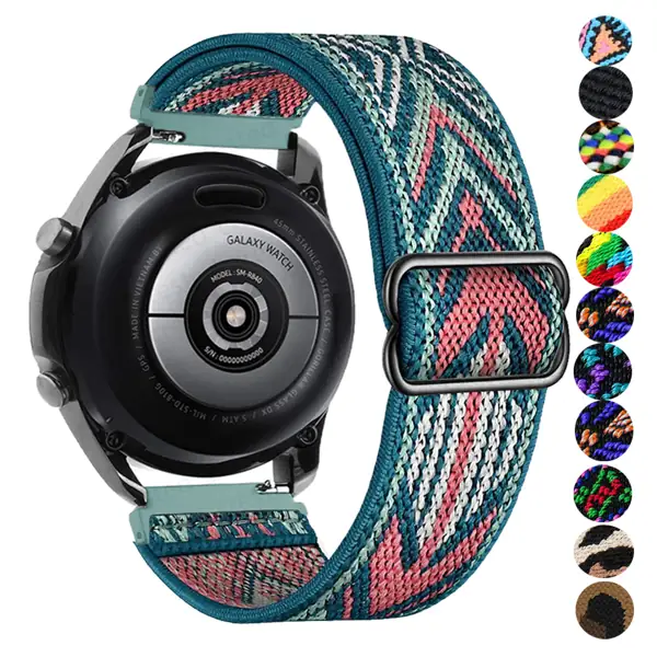 20mm/22mm Nylon Loop Watch Band for Samsung Galaxy, Huawei GT & Amazfit
