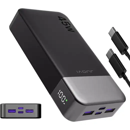 20,000mAh Power Bank, 45W Fast Charging for Phones, Tablets & Laptops